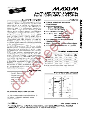 MAX1246AEPE+ datasheet  